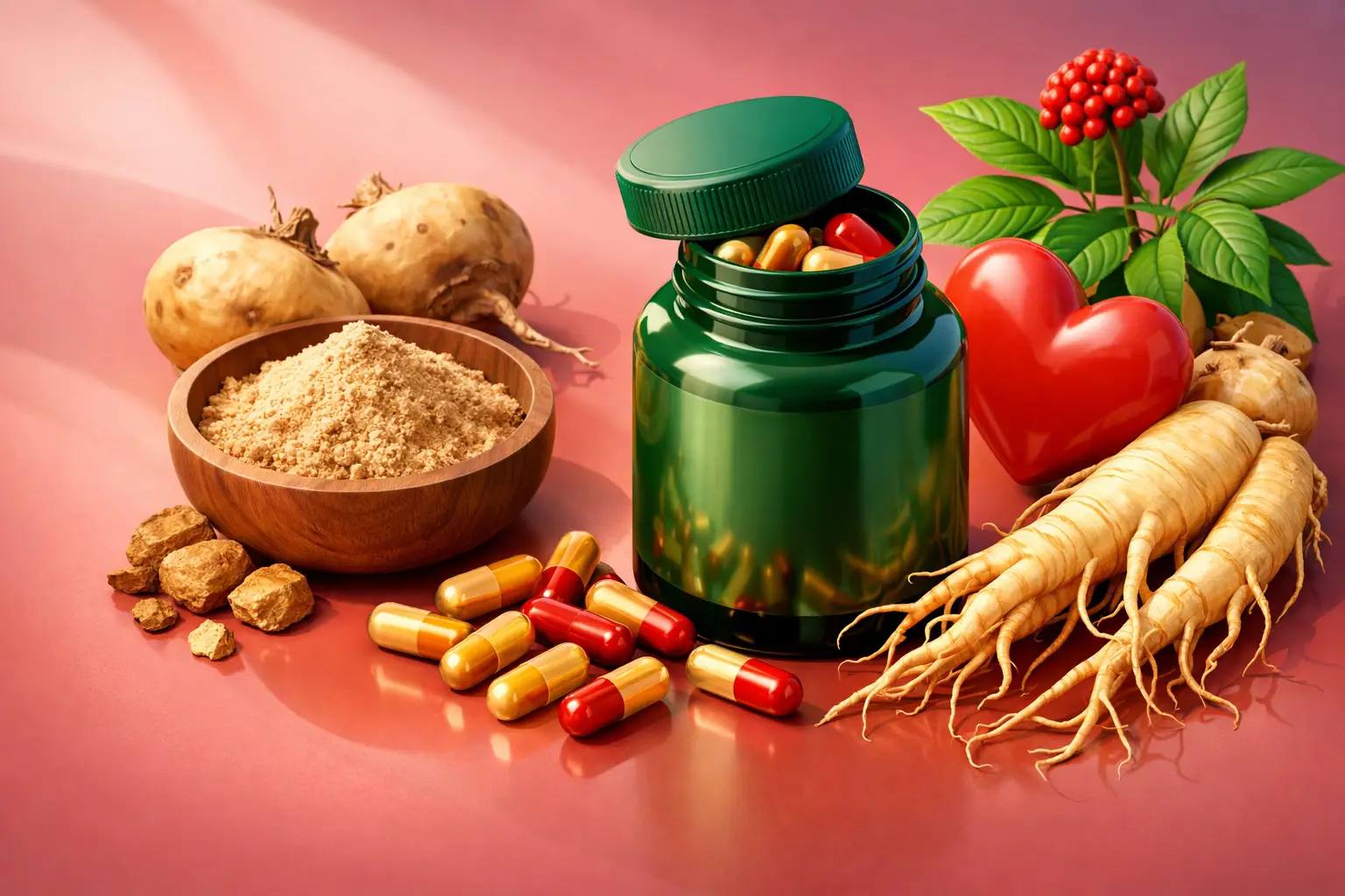 Maca Panax Ginseng Capsules for Libido